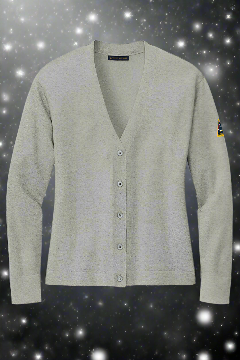 Women’s Cotton Stretch Cardigan Sweater - Embroidered SSC