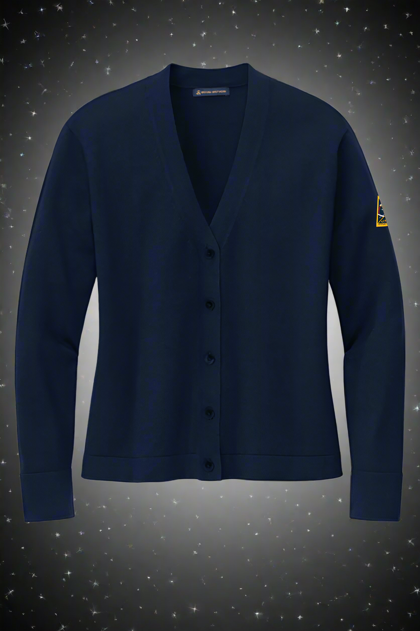 Women’s Cotton Stretch Cardigan Sweater - Embroidered SSC