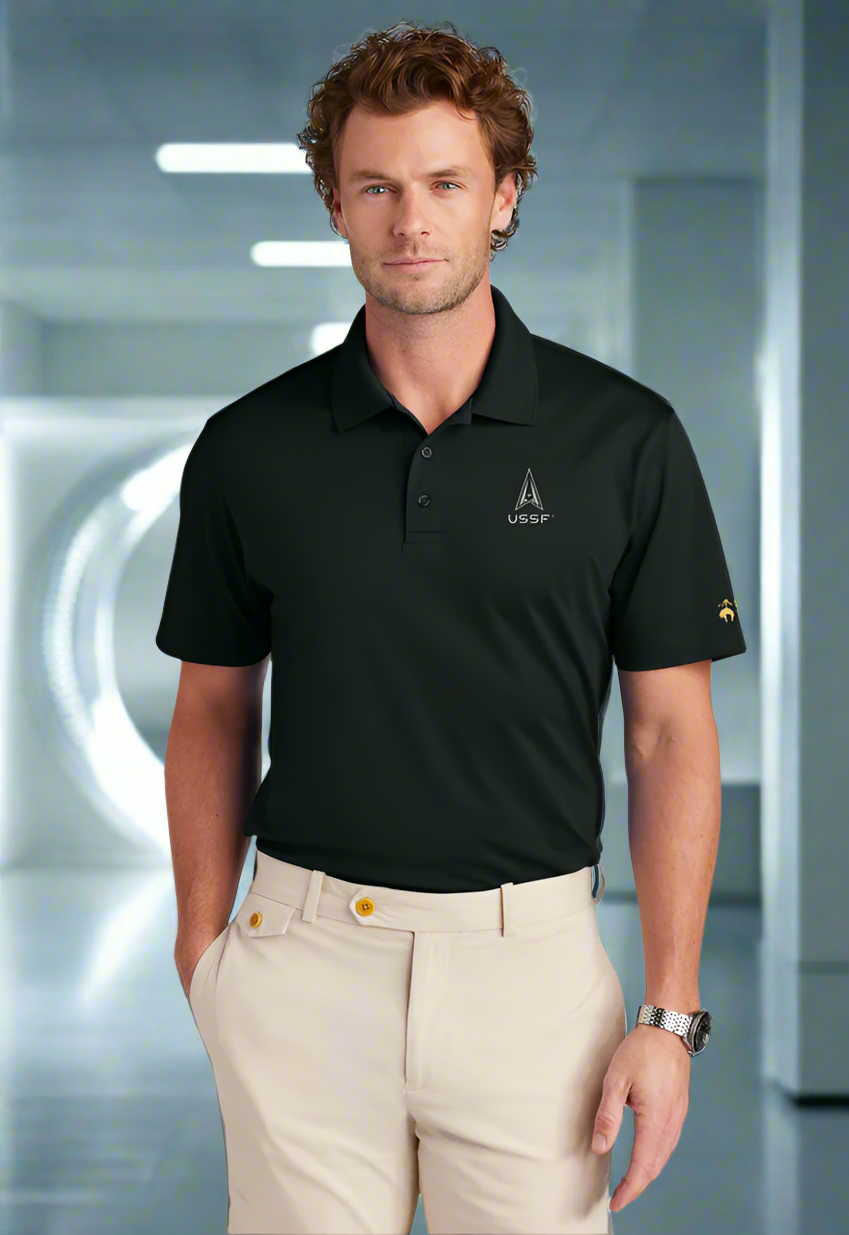Mesh Pique Performance Polo - Embroidered USSF