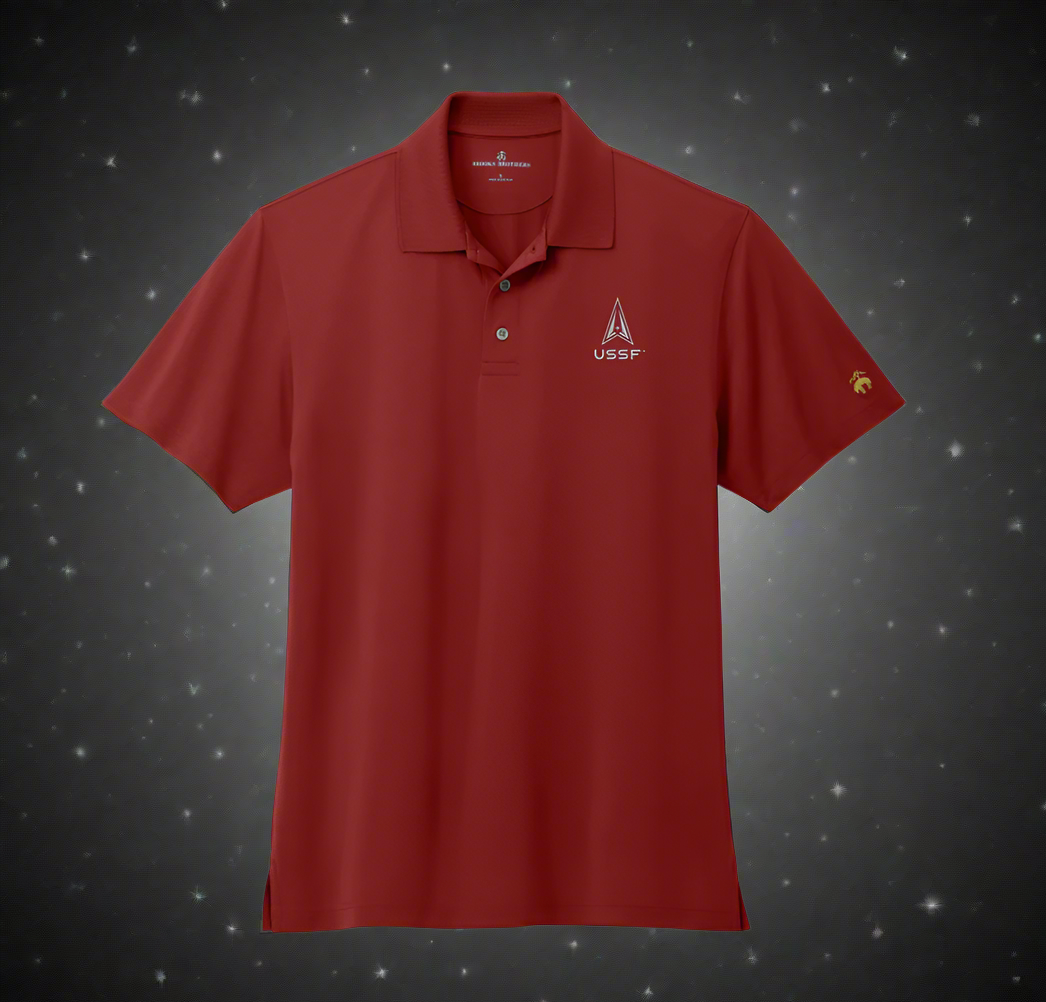 Mesh Pique Performance Polo - Embroidered USSF