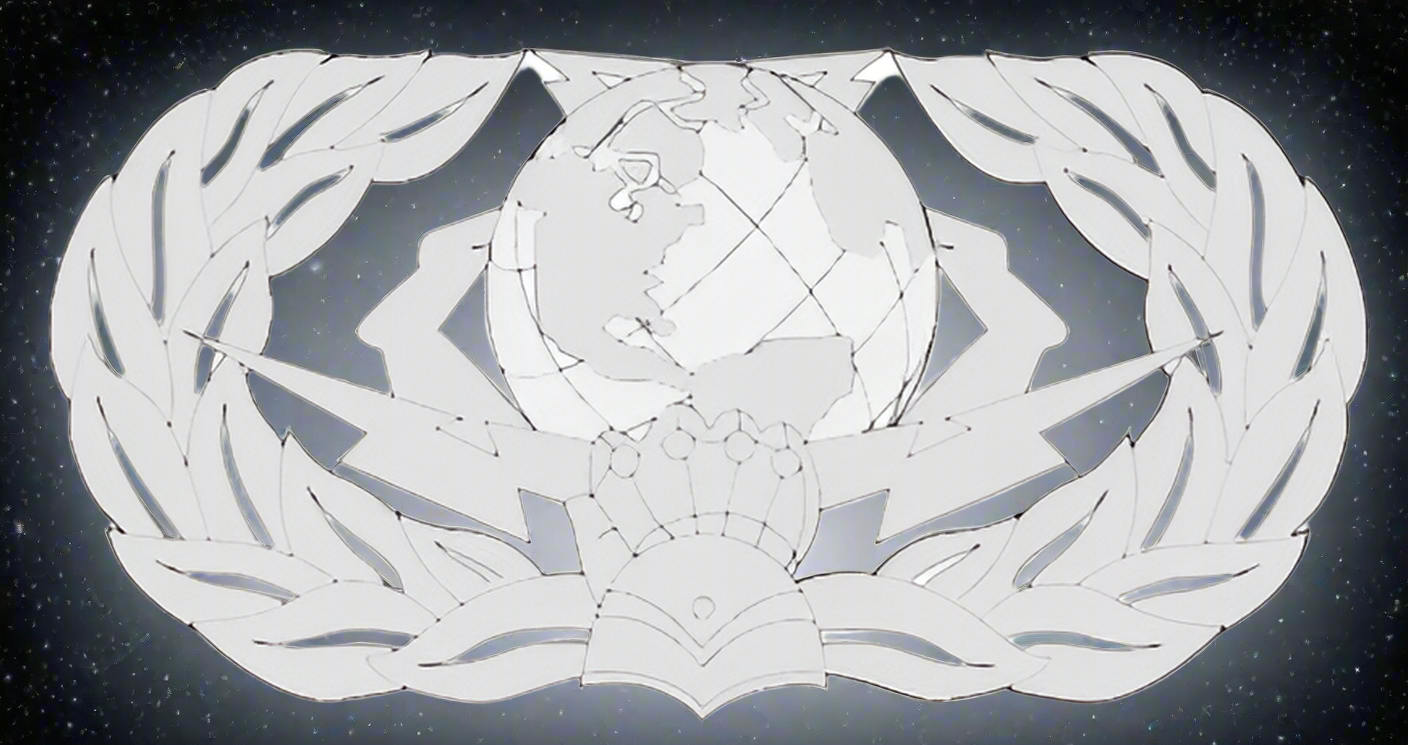 Cyberspace Support Badge - Metal Art