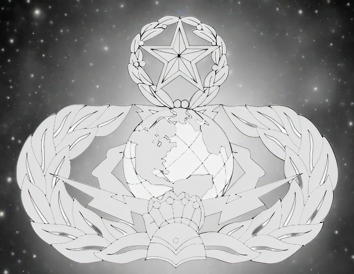 Cyberspace Support Badge - Metal Art