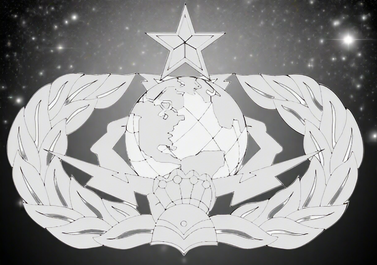 Cyberspace Support Badge - Metal Art