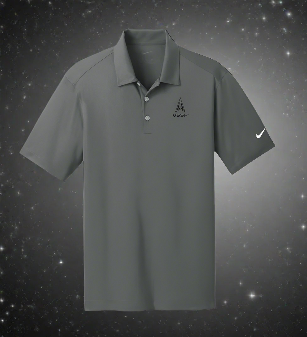 Dri-FIT Vertical Mesh Polo - Embroidered USSF – The Galactic Emporium