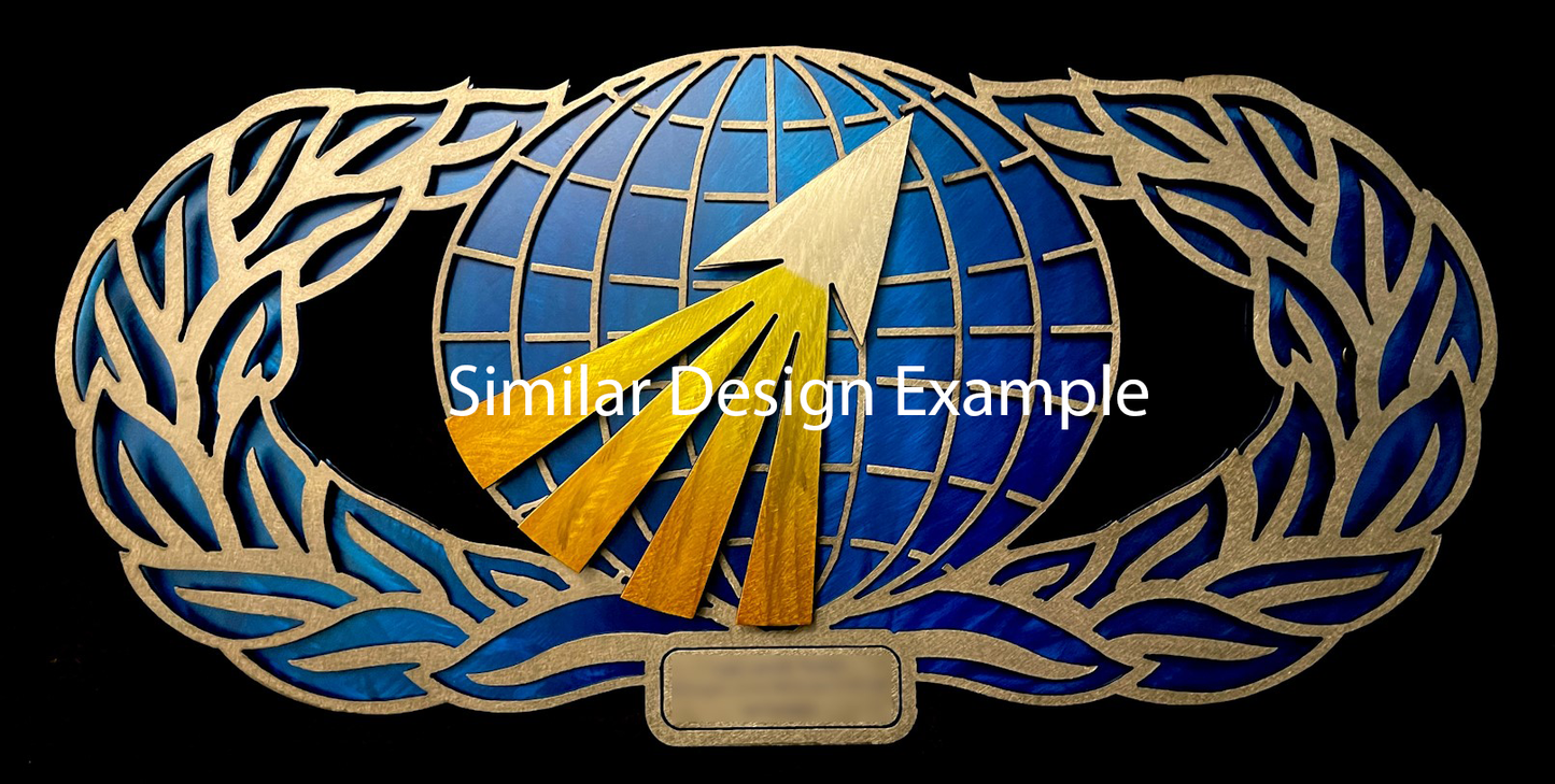 Cyberspace Support Badge - Metal Art