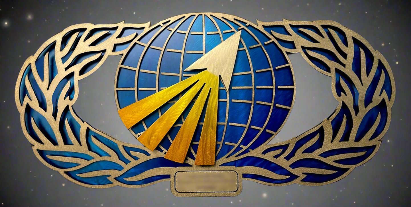 Acquisition and Financial Management Badge - Metal Art